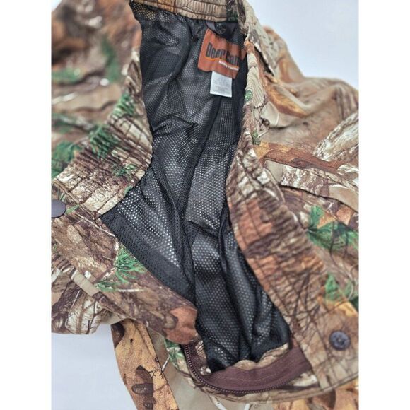 Deer Camp Mens 2X Camouflage Hunting Pants 100% Polyester Elastic Waist Fall Pat - Picture 8 of 12